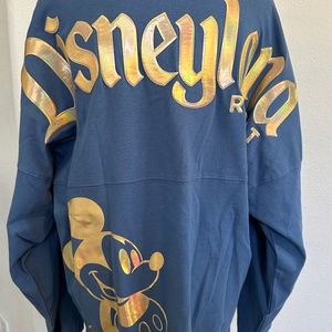 Disney Spirit Jersey Mickey Mouse Blue and Gold NWT Adult M